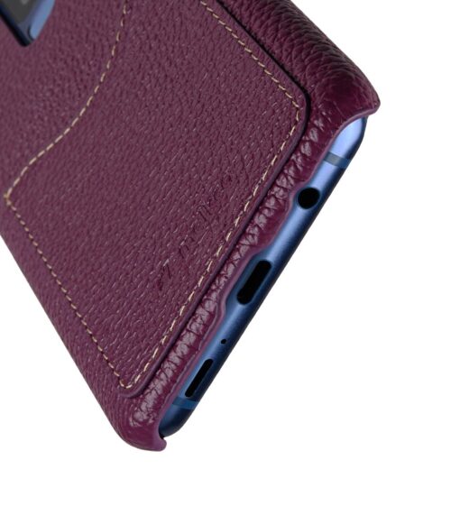 Melkco Premium Leather Card Slot Back Case for Samsung Galaxy S9 Plus - ( Purple LC )Ver.2