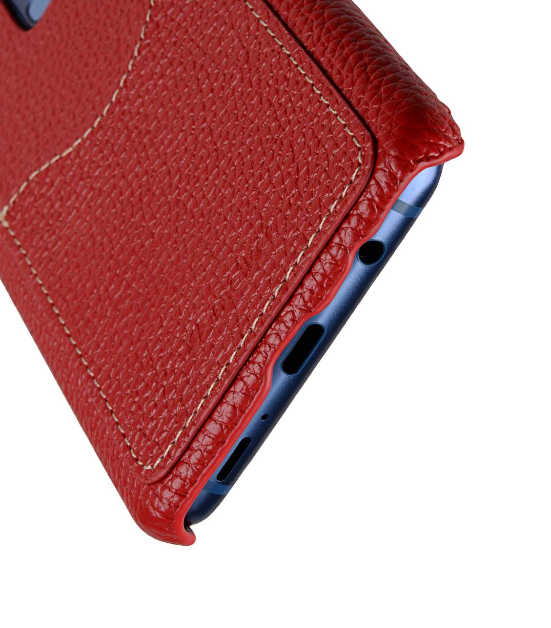 Melkco Premium Leather Card Slot Back Case for Samsung Galaxy S9 Plus - (Red LC)Ver.2
