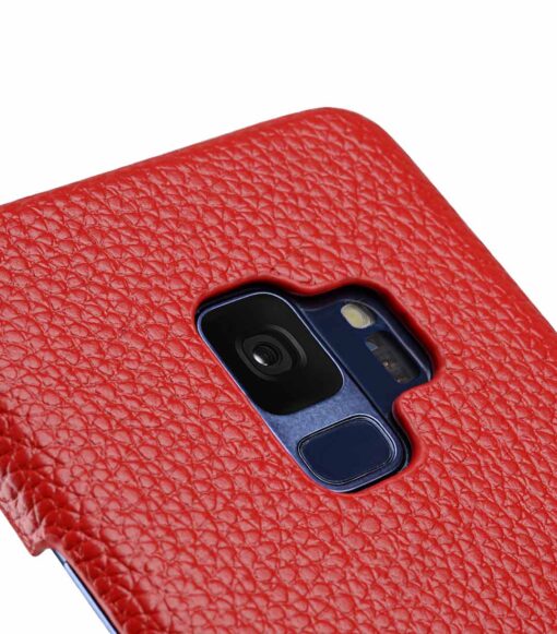 Melkco Premium Leather Card Slot Back Case for Samsung Galaxy S9 - (Red LC)Ver.2