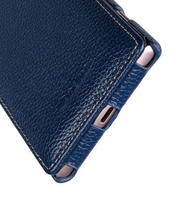 Melkco Premium Leather Case for Sony Xperia XZ1 - Jacka Type (Dark Blue LC)