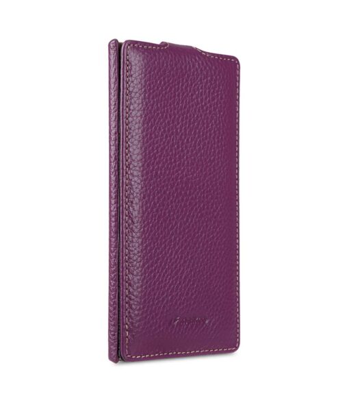 Melkco Premium Leather Case for Sony Xperia XZ1 - Jacka Type (Purple LC)