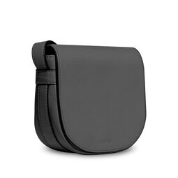Melkco Blooming Series Mini Saddle Bag in Genuine Leather( Black )