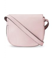 Melkco Blooming Series Mini Saddle Bag in Genuine Leather (Pink)