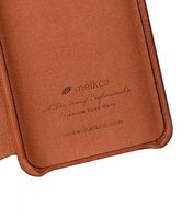 Melkco Elite Series Premium Leather Face Cover Back Slot Case for Samsung Galaxy S9 Plus - (Tan)