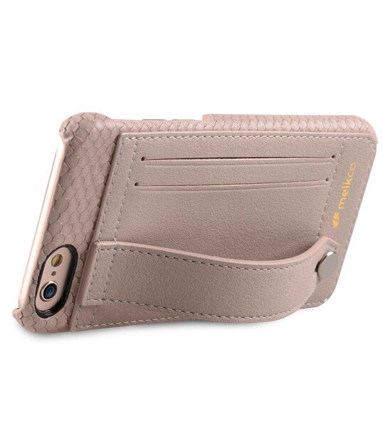 Melkco Fashion Python Skin Series leather case for iPhone 6s - Tan