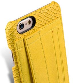 Melkco Fashion Python Skin Series leather case for iPhone 6s (Yellow)