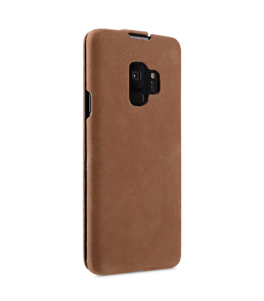 Melkco Premium Leather Case for Samsung Galaxy S9 - Jacka Type (Classic Vintage Brown)