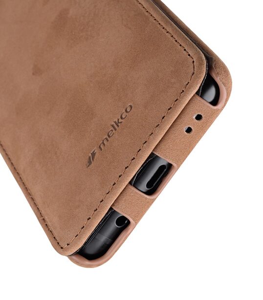 Melkco Premium Leather Case for Samsung Galaxy S9 - Jacka Type (Classic Vintage Brown)