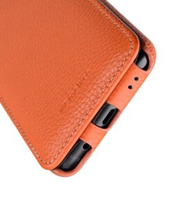 Melkco Premium Leather Case for Samsung Galaxy S9 - Jacka Type (Orange LC)