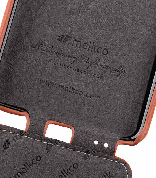 Melkco Premium Leather Case for Samsung Galaxy S9 - Jacka Type (Orange LC)