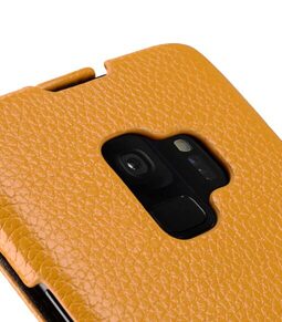 Melkco Premium Leather Case for Samsung Galaxy S9 - Jacka Type (Yellow LC)
