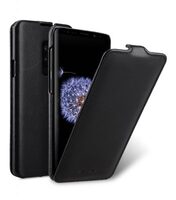 MelkcoPremium Leather Case for Samsung Galaxy S9 Plus - Jacka Type (Black)