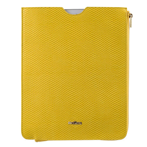 Melkco Fashion Python Skin Series leather pouch for iPad Air 2 - Yellow