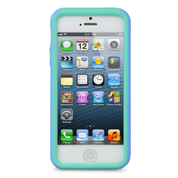 Melkco Double Layer Case for Apple iPhone 5 / 5s/ SE- Kubalt Type (Blue / Lake Green)