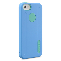 Melkco Double Layer Case for Apple iPhone 5 / 5s/ SE- Kubalt Type (Blue / Lake Green)