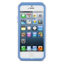 Melkco Double Layer Case for Apple iPhone 5 /5s/SE- Kubalt Type (White / Dark Blue)