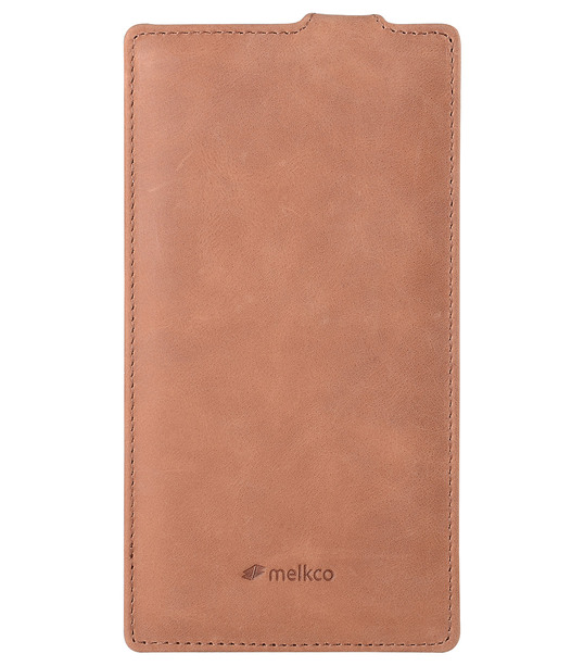 Melkco Premium Leather Case for Nokia Lumia 1520 – Jacka Type - (Classic Vintage Brown)