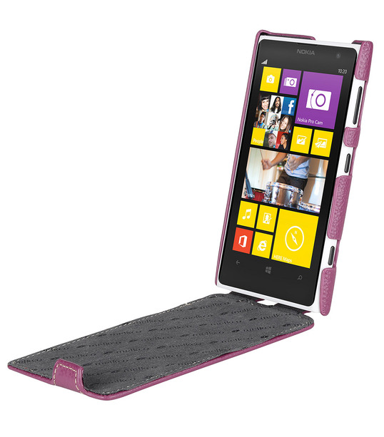 Melkco Premium Leather Case for Nokia Lumia 1020 - Jacka Type (Purple LC)