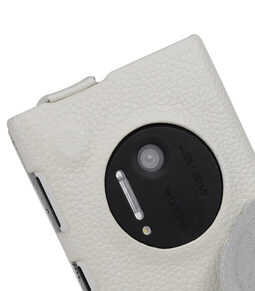 Melkco Premium Leather Case for Nokia Lumia 1020 - Jacka Type (White LC)