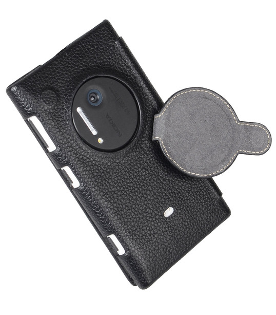 Melkco Premium Leather Case for Nokia Lumia 1020- Jacka Type– Face Cover Book Type (Ver.2) (Black LC)