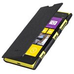 Melkco Premium Leather Case for Nokia Lumia 1020- Jacka Type– Face Cover Book Type (Ver.2) (Black LC)