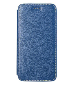Melkco Premium Leather Cases for Apple iPhone 6 (4.7") - Face Cover Book Type (Ver.3) (Dark Blue LC)