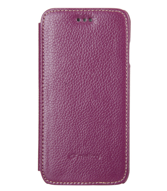Melkco Premium Leather Cases for Apple iPhone 6 (4.7") - Face Cover Book Type (Ver.3) (Purple LC)