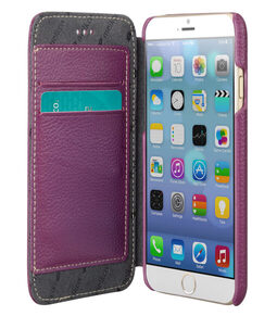 Melkco Premium Leather Cases for Apple iPhone 6 (4.7") - Face Cover Book Type (Ver.3) (Purple LC)