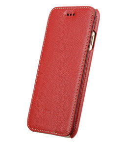 Melkco Premium Leather Cases for Apple iPhone 6 (4.7") - Face Cover Book Type (Ver.3) (Red LC)