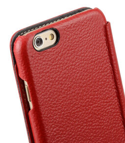 Melkco Premium Leather Cases for Apple iPhone 6 (4.7") - Face Cover Book Type (Ver.3) (Red LC)