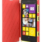 Melkco Premium Leather Case for Nokia Lumia 1020 - Face Cover Book Type (Ver.2) - (Red LC)