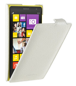 Melkco Premium Leather Case for Nokia Lumia 1020 - Jacka Type (White LC)