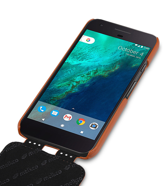 Melkco Premium Leather Case for Google Pixel - Jacka Type (Brown)