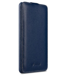 Melkco Jacka Series Lai Chee Pattern Premium Leather Jacka Type Case for Huawei Mate 9 - ( Dark Blue LC )