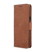 Melkco Premium Leather Backpack for Samsung Galaxy S8 - Wallet Book Type ( Classic Vintage Brown )