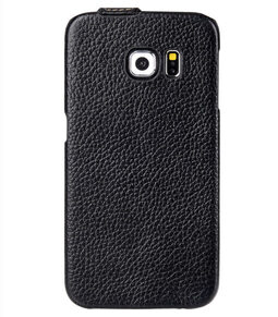 Melkco Premium Leather Cases for Samsung Galaxy S6 Edge - Jacka Type (Black LC)