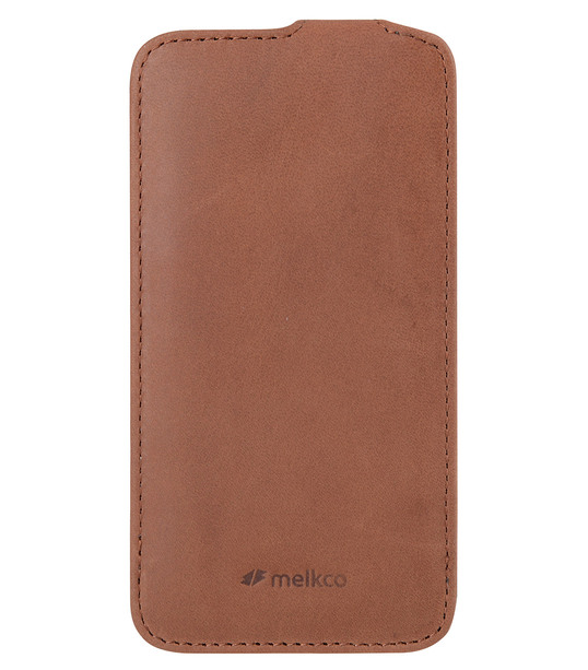 Melkco Premium Leather Cases for Samsung Galaxy S6 Edge - Jacka Type (Classic Vintage Brown)