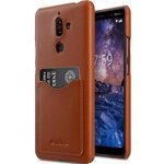 Premium Leather Card Slot Back Cover Case for Nokia 7 Plus