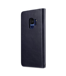 Melkco Fashion Cocktail Series Premium Leather Slim Flip Type Case for Samsung Galaxy S9 - (Navy)