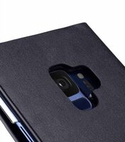 Melkco Fashion Cocktail Series Premium Leather Slim Flip Type Case for Samsung Galaxy S9 - (Navy)