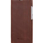 Melkco Mini PU Leather Case For Xiaomi Redmi Note 3 - Face Cover Book Type (Ver.3) (Classic Vintage Brown PU)