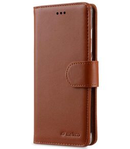 Melkco Premium Genuine Leather Case For Xiaomi Mi 5 - Wallet Book Type With Stand Function (Traditional Vintage Brown)