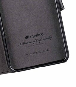 Melkco Premium Leather Alphard Type Case for Apple iPhone X Plus (6.5") - (Black WF)