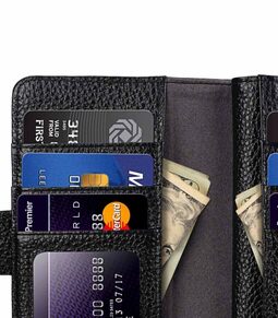 Melkco Premium Leather Case for Apple iPhone 7 /8(4.7") - Wallet Plus Book Type (Black LC)
