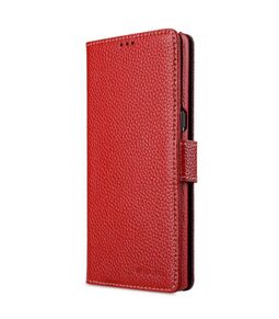 Melkco Premium Leather Case for Samsung Galaxy Note 8 - Wallet Book Type (Red LC)