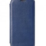 Melkco Premium Leather Case for Samsung Galaxy S6 Edge - Face Cover Book Type (Dark Blue LC)