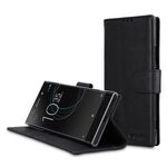 Premium Leather Case for Sony Xperia XA1 Ultra - Wallet Book Clear Type Stand