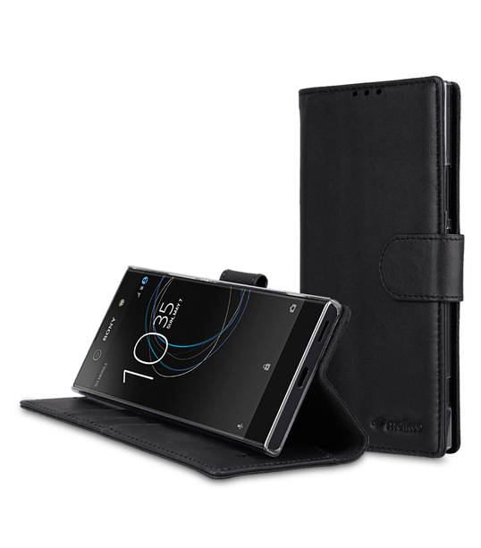 Premium Leather Case for Sony Xperia XA1 Ultra - Wallet Book Clear Type Stand