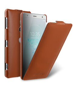 Melkco Premium Leather Case for Sony Xperia XZ2 - Jacka Type (Brown CH)