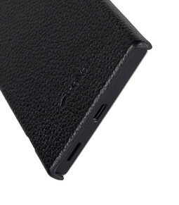 Melkco Premium Leather Snap Cover for Sony Xperia XA1 Ultra - ( Black LC )